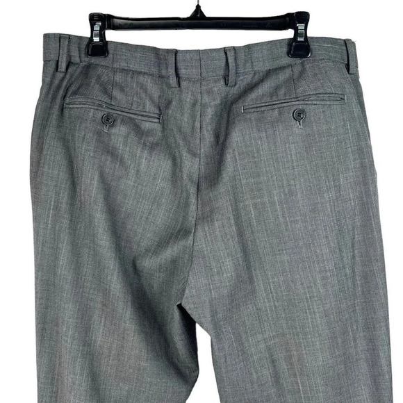 Cedar Wood State Mens Slacks Gray Dress Pants Straight Leg Size 36L Long 36x33 - Picture 4 of 8